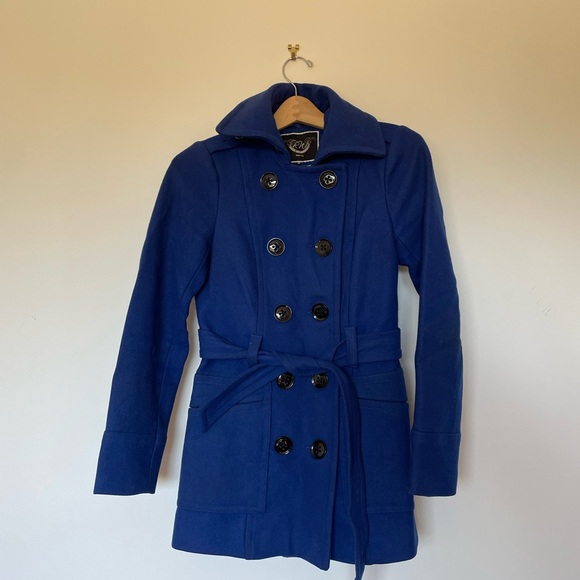 Royal blue RW wool coat - Picture 1 of 4